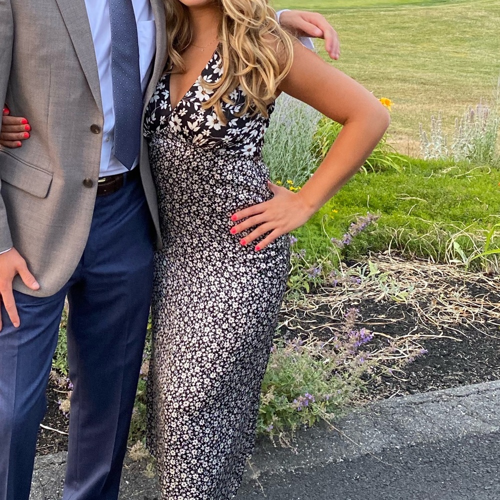 Floral Altard State silk dress size small